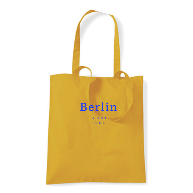 Tragetasche Klassisch Berlin, gelb