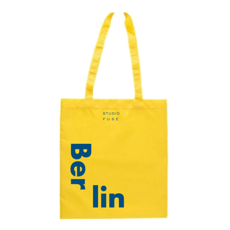 Tragetasche BER_LIN, gelb